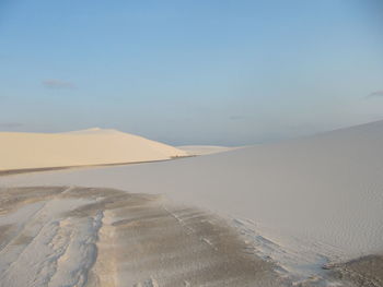 Scenic view of desert against sky