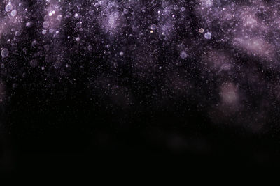 Full frame shot of black sky at night