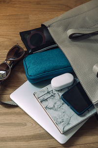 Travel essentials pack for trip, things pack in carry-on. packing list for airplane tote. 