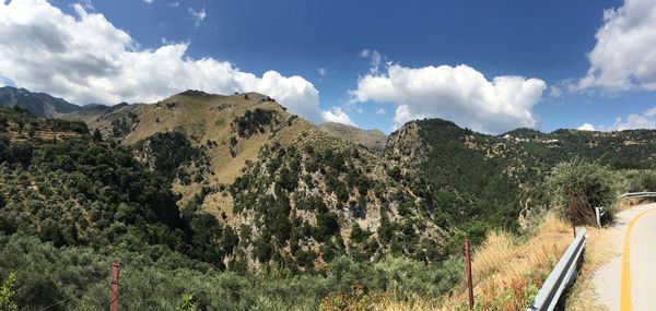 Panoramic view of landscape against sky