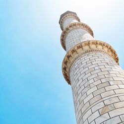 Low angle view of tower against sky