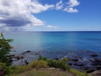 Scenic view of sea against sky