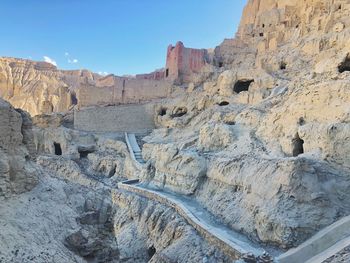View of rock formations