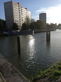 River with buildings in background