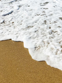 High angle view of beach