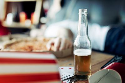 Close-up of drink on table