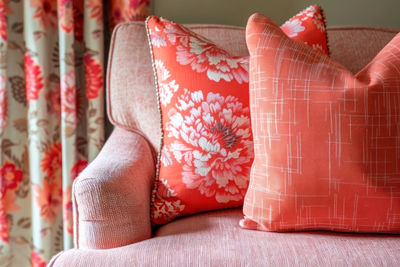 Close-up of heart shape on bed at home