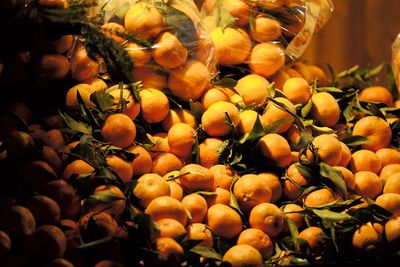 Full frame shot of fruits for sale at market