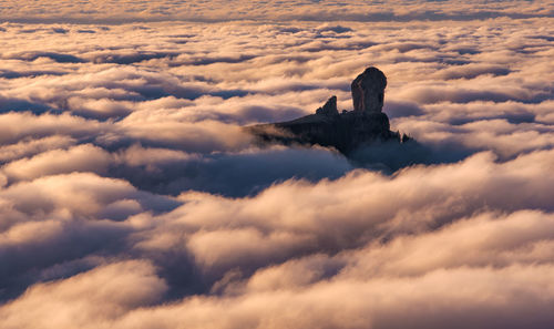 Scenic view of cloudscape at sunset