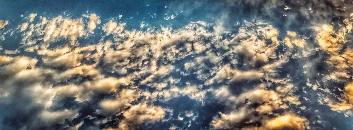 Low angle view of clouds in sky