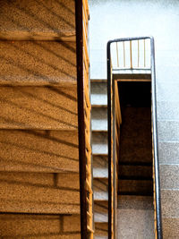 Low angle view of staircase in building