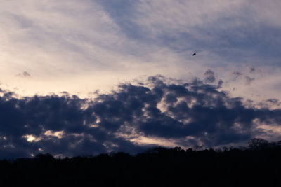 Low angle view of clouds in sky