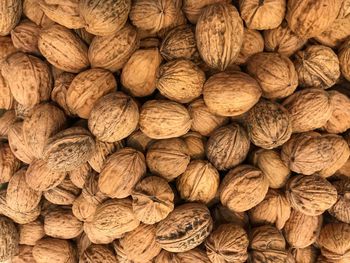 Nuts walnuts brown food market texture background