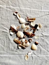 High angle view of food on table