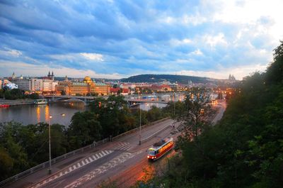 Cars moving on the road