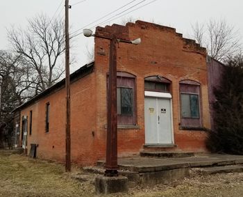 Exterior of old building against sky