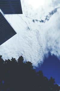 Low angle view of buildings against sky