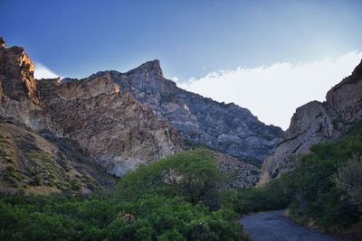 Kyhv peak renamed from demeaning slur squaw mountain, view from hiking path wasatch range provo utah