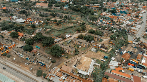 Aerial view of the industrial area in dar es salaam