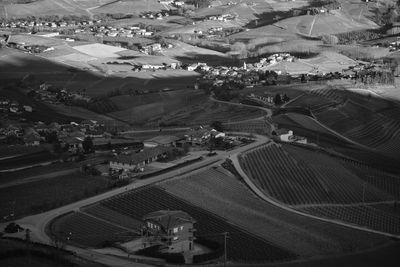 High angle view of cityscape