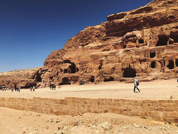 Walking around petra