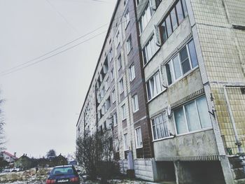 Low angle view of buildings against sky