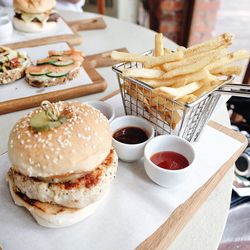 Close-up of served food