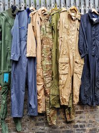 Clothes hanging on clothesline