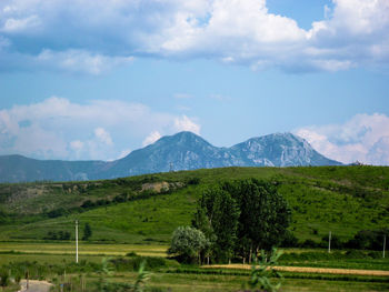 Scenic view of landscape against sky