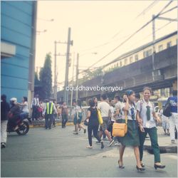 People in city