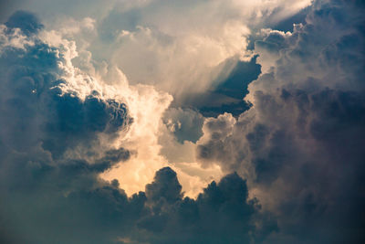 Low angle view of clouds in sky