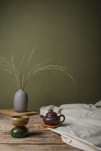 Close-up of potted plant on table