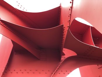 Close-up of red boat