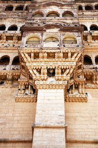 Low angle view of mehrangarh fort