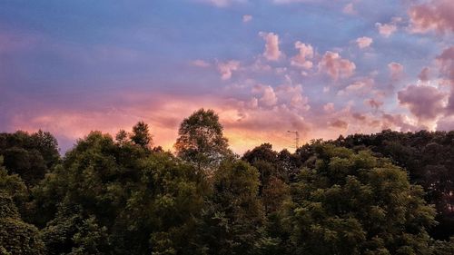 Scenic view of landscape against cloudy sky