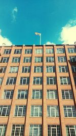 Low angle view of building against sky