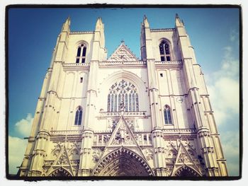 Low angle view of church