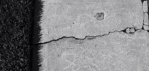 Full frame shot of cracked wall