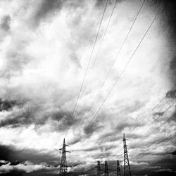 Low angle view of cloudy sky