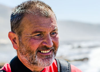 Portrait of man smiling