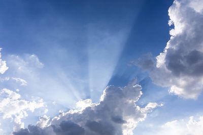 Low angle view of clouds in sky