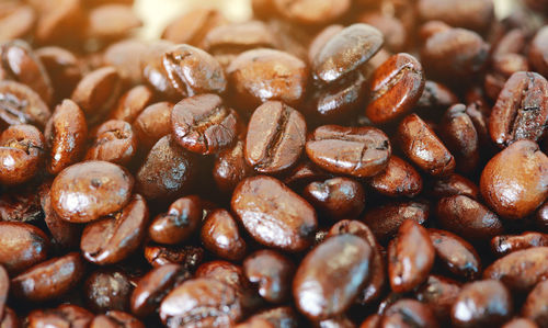 Full frame shot of coffee beans