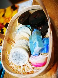 Close-up of ice cream in water