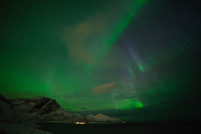 Scenic view of sky at night