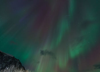 Low angle view of sky at night