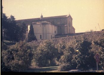 Exterior of historic building against sky