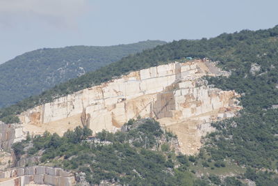 View of old ruin building in city