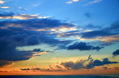 Sunset over sea
