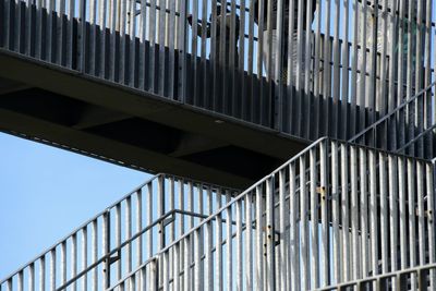 Low angle view of modern building against sky