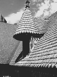 Low angle view of built structure against sky